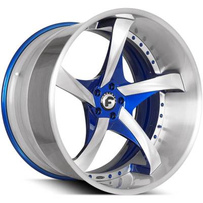 Forgiato Appuntito ECL Brushed with Blue Accent
