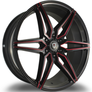 Marquee M3259A Gloss Black with Red Milling