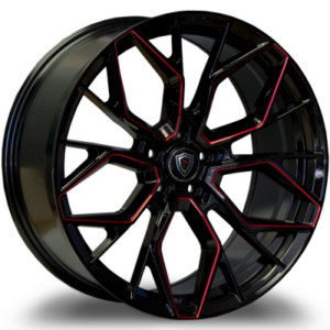 Marquee M1004 Gloss Black with Red Milling