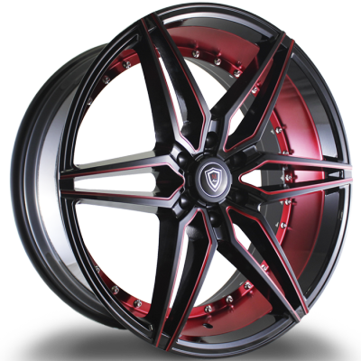 Marquee M3259B Black with Red Milling and Red Inner Cut