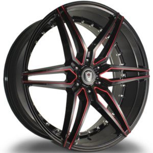 Marquee M3259B Gloss Black with Red Milling