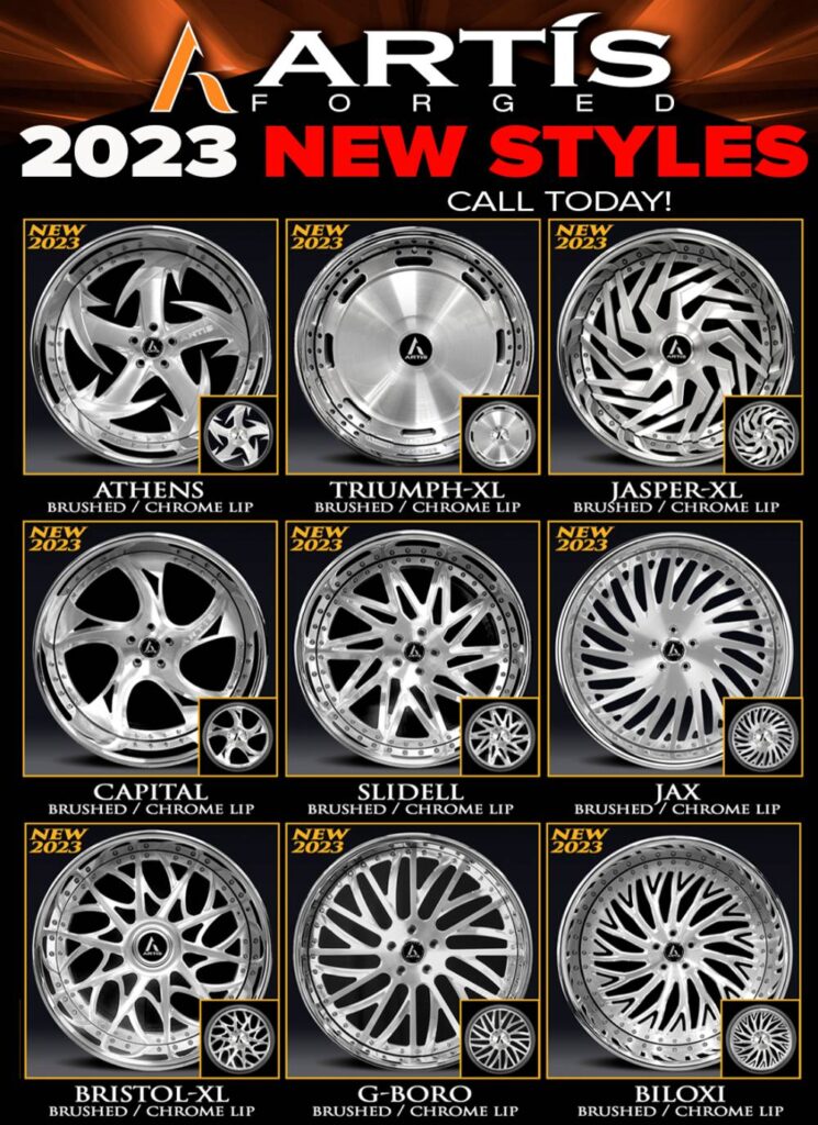 New Artis Forged Multi-Piece Wheel Styles for 2023