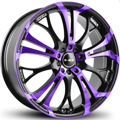 HD Spinout Purple and Gloss Black