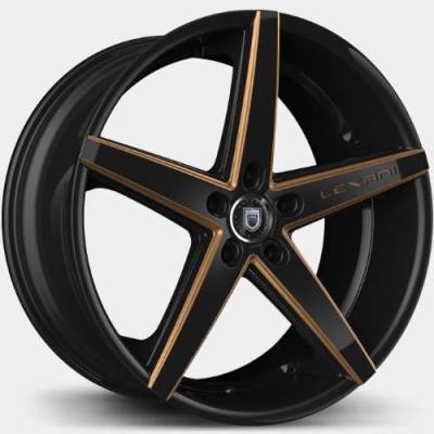 Lexani R-Four Black with Gold Milling