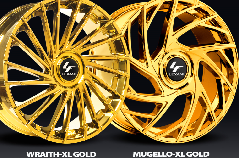 Lexani Wraith-XL and Lexani Mugello-XL in Gold