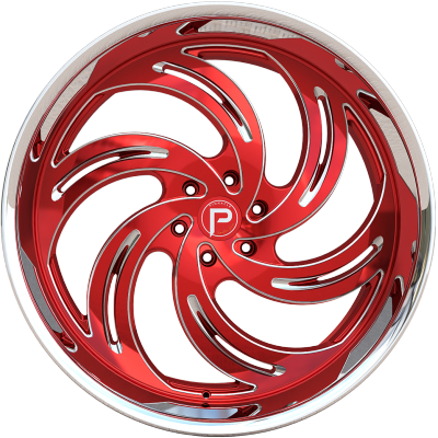 Pinnacle P300 Phoenix Candy Red Milled Chrome SSL