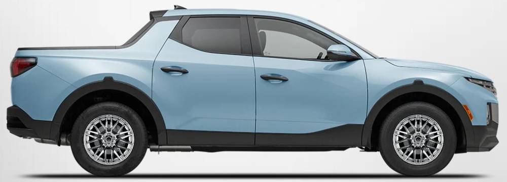 2023 Hyundai Santa Cruz on Niche Gamma Chrome Wheels
