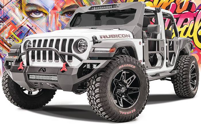 Jeep Rubicon on General Grabber Tires