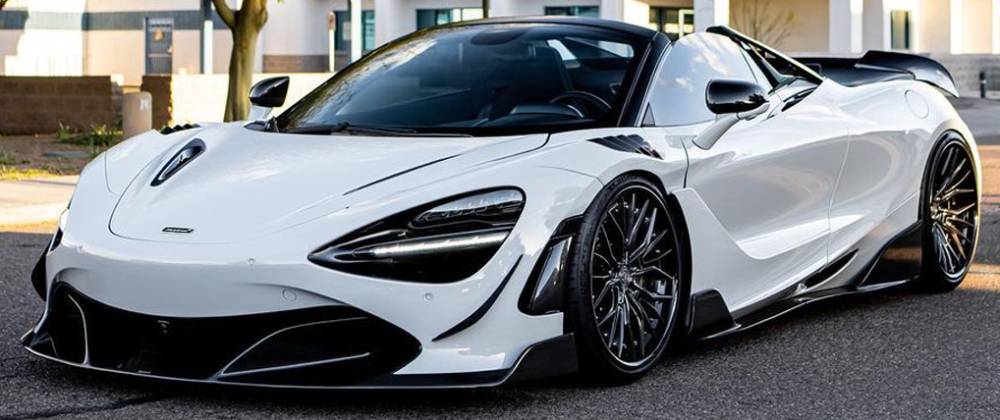 McLaren 720S on AG Luxury AGL67 Spec3 Brushed Grigio with Gloss Black Lip