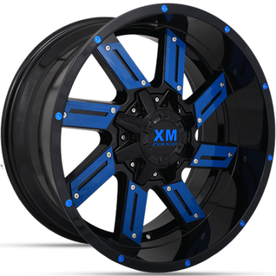 XM-319 Black with Blue Inserts