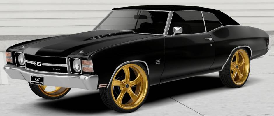 Chevy Chevelle on Artis Kokomo Gold Wheels