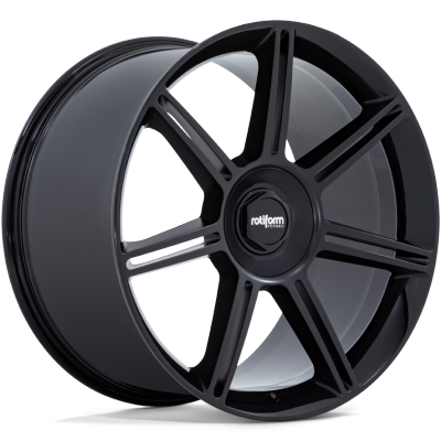 Rotiform Forged FRA Gloss Black with Matte Black Spokes