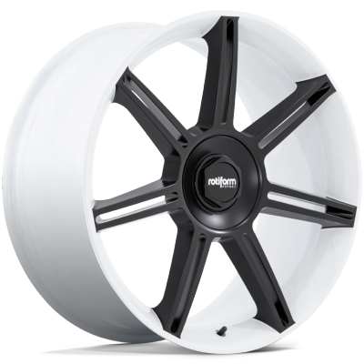 Rotiform Forged FRA Gloss White with Matte Black Spokes