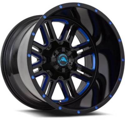 American Off-Road A106 Black Milled Blue
