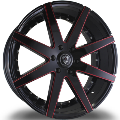 Marquee M3226B Black with Red Milling