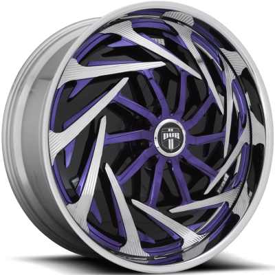 DUB Trance Lollypop Purple and Chrome