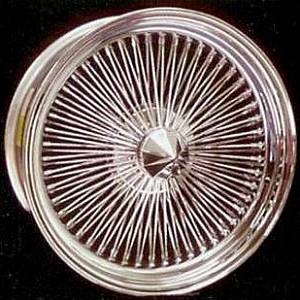 Galaxy Wire Wheel Standard Chrome with Bullet Style Knock Off