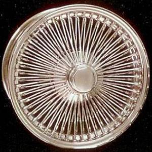 Galaxy Wire Wheel Front Lace Chrome with Hex Knock Off