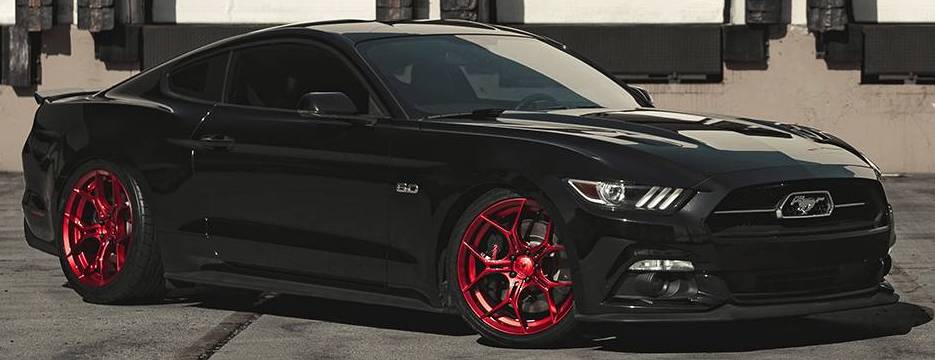 Asanti ABL-37 Monarch Candy Red Wheels for Ford Mustang