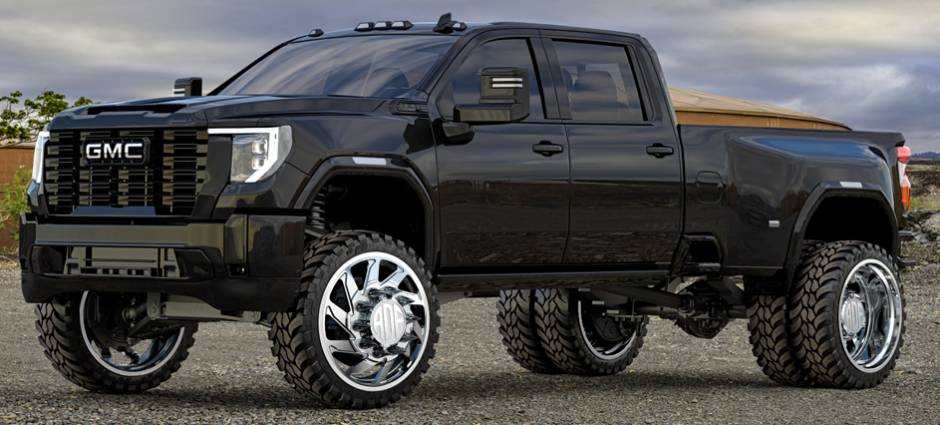 ADF Contractor Polished Dually Wheels for GMC Trucks
