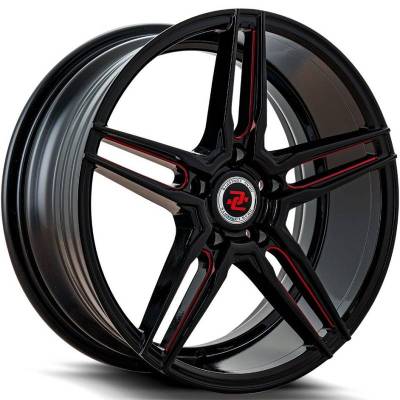 Drag Concepts R35 Gloss Black with Red Milling