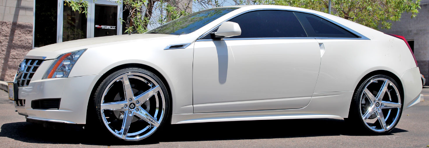 Lexani R-4 Chrome Wheels for Cadillac 20x8.5 Front // 20x10 Rear