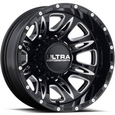 Ultra 049 Predator Gloss Black Milled Rear Dually