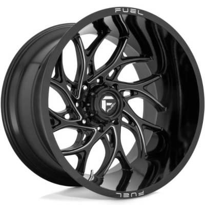 Fuel Runner D741 Gloss Black Milled