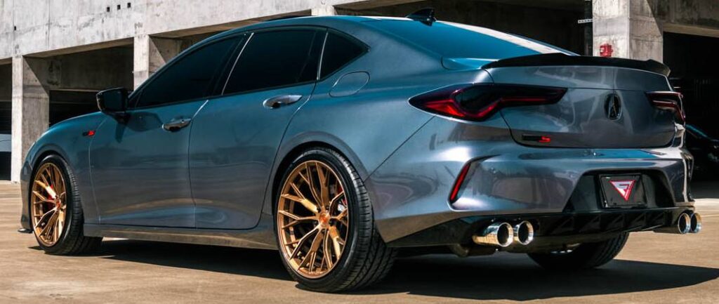 2024 Acura TLX Type S on 20x10.5 Ferrada FR9 Brushed Cobre Wheels