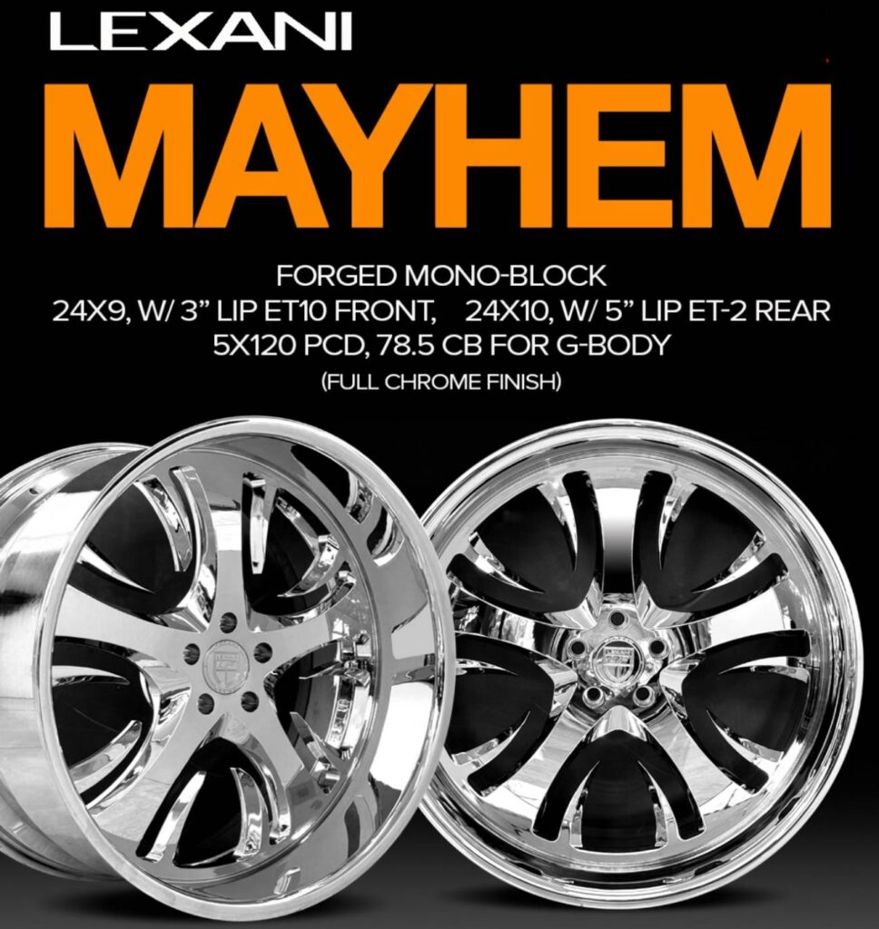 Lexani Mayhem Forged Mono-Block Chrome Wheels