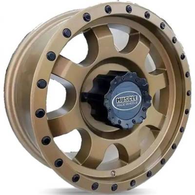 Muscle Race Wheels Enduro Bronze with Black Rivits