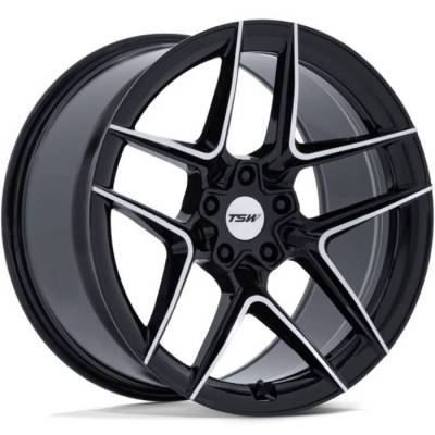 TSW Slipstream Gloss Black Machined