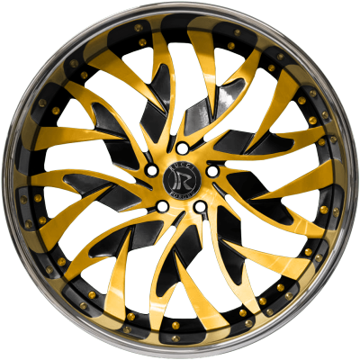 Rucci Blicky Gold and Black with Chrome Barrel