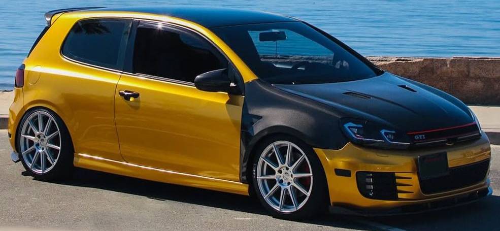 Volkswagen GTI on Voxx Lucca Silver Machined Wheels