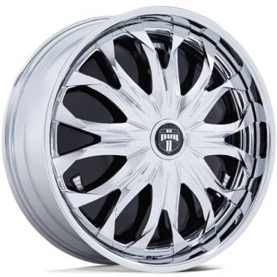 DUB S834 Whistla Chrome Spinning Wheels