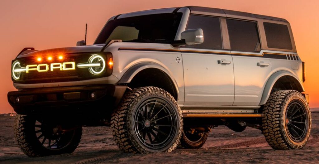 Ford Bronco with Ferrada FTR14 Black Wheels