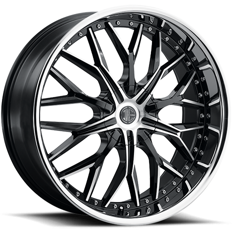 2Crave No. 49 Gloss Black Machined with Chrome Lip