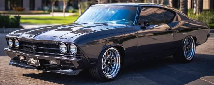 Chevy Malibu on Ridler Racing Style 611 Gloss Black Milled Wheels