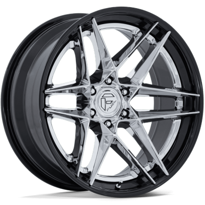 Fuel FC408 Flight Chrome with Gloss Black Lip